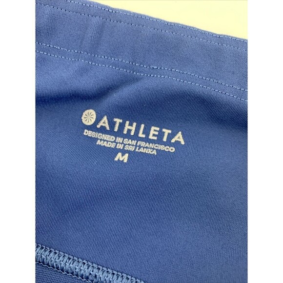 Athleta All In Reaction 7/8 Tight Blue Legging Laser Cut Design 82308 Medium - Picture 8 of 14